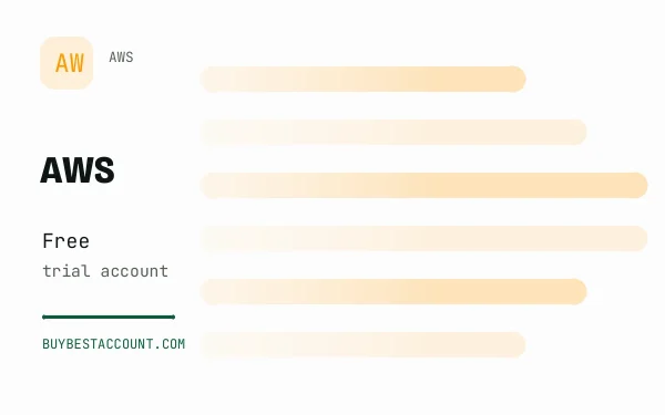 AWS Free Trial, a verified AWS account with Free trial account