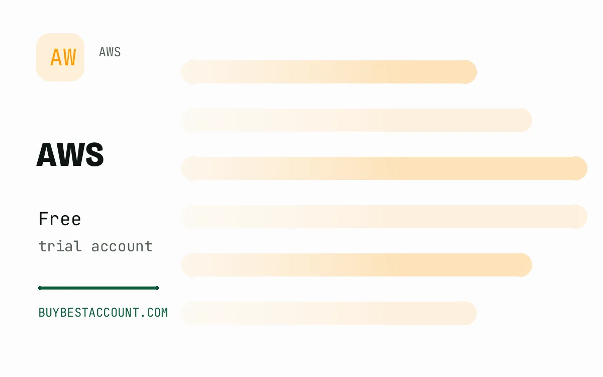 AWS Free Trial, a verified AWS account with Free trial account
