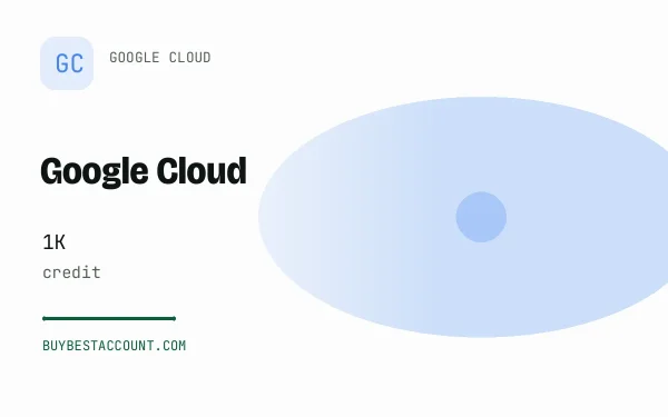 GCP 1K Credit Account, a verified Google Cloud account with 1K credit