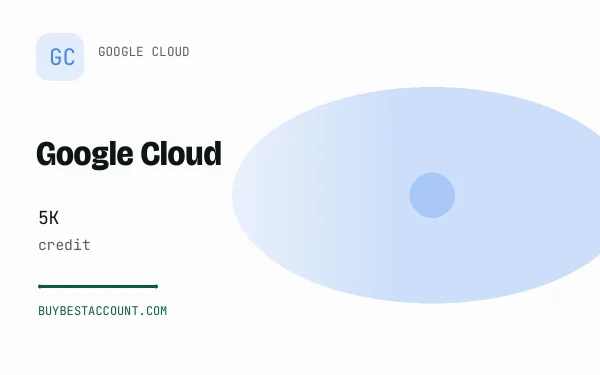GCP 5K Credit Account, a verified Google Cloud account with 5K credit