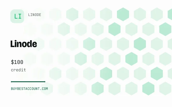 Linode $100 Credit Account, a verified Linode account with $100 credit