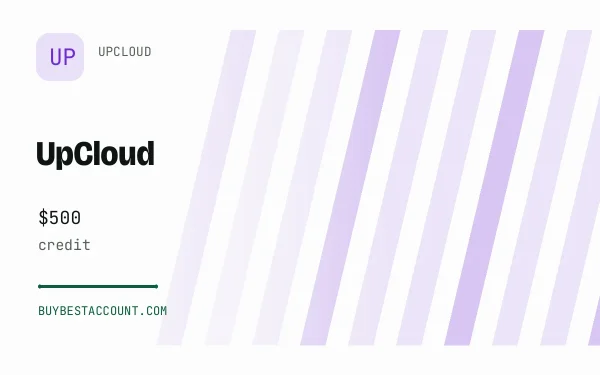 Upcloud $500 Credit Account, a verified UpCloud account with $500 credit