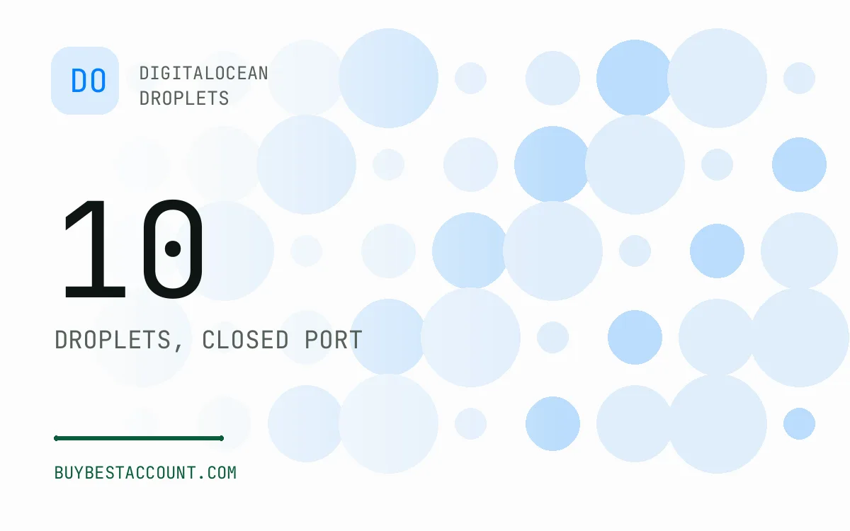 Specification panel showing 10 droplets, closed port for the DigitalOcean Close Port 10 Droplet