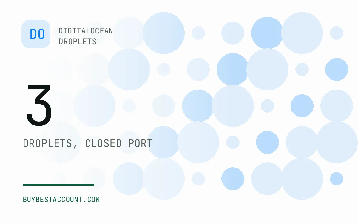 Specification panel showing 3 droplets, closed port for the DigitalOcean Close Port 3 Droplet