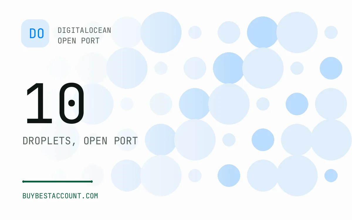 Specification panel showing 10 droplets, open port for the DigitalOcean Open Port 10 Droplet