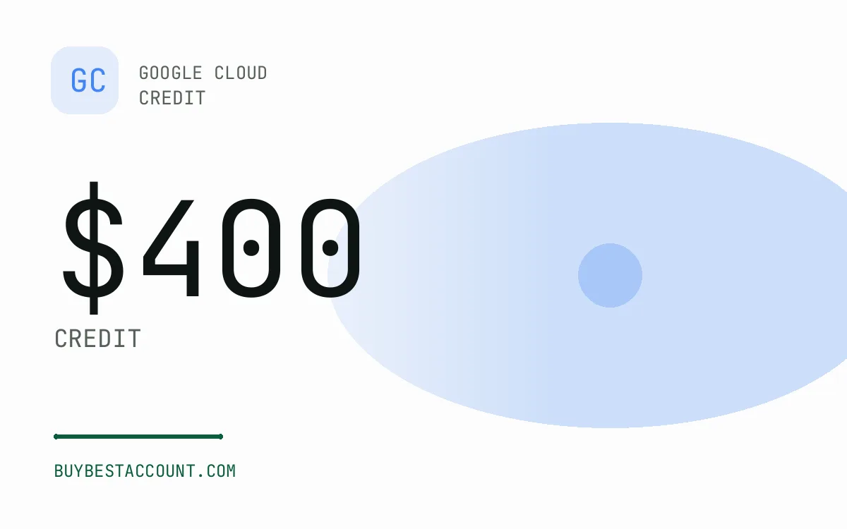 Specification panel showing $400 credit for the GCP $400 Credit Account